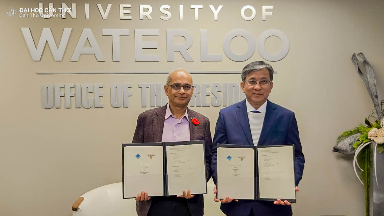 Can Tho University and the University of Waterloo, Canada Signed a Memorandum of Understanding to Strengthen Collaboration in Education, Science - Technology, and Innovation