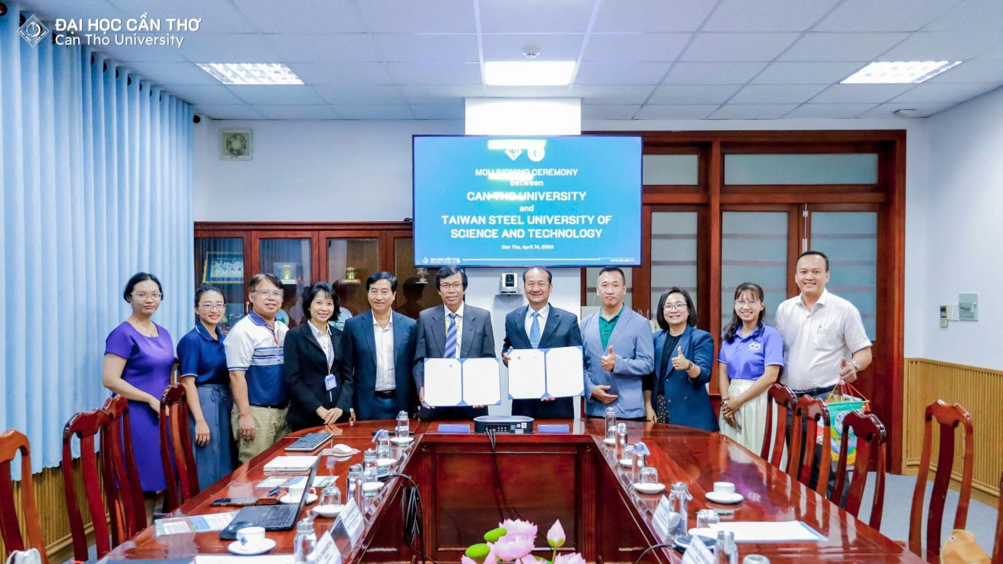 Can Tho University and Taiwan Steel University of Science and…